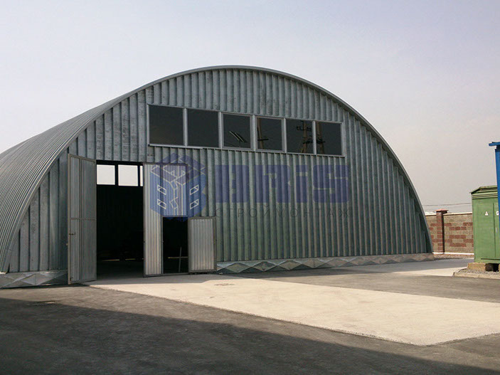 арочный ангар строительство монтаж шымкент